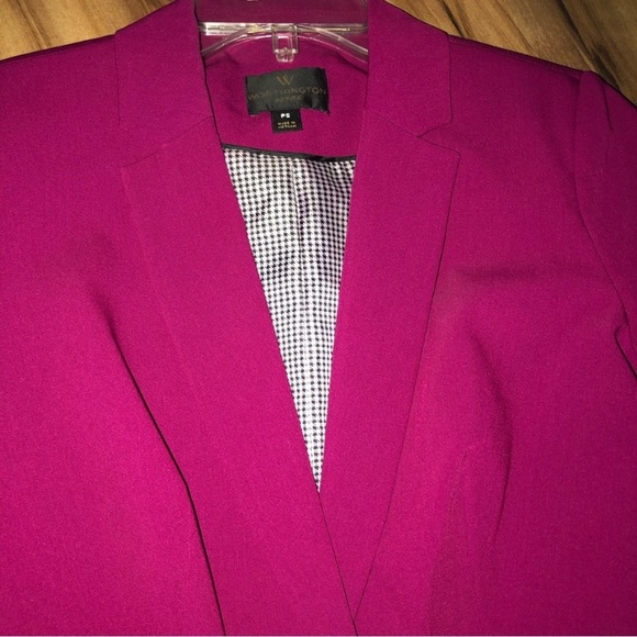 Worthington Black Blazer with Houndstooth Lining | Women’s Work Jacket - Picture 9 of 15